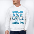 Chillin' With My Gnomies Design - Winter Unisex Crewneck T-Shirt Sweatshirt Hoodie