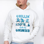 Chillin' With My Gnomies Design - Winter Unisex Crewneck T-Shirt Sweatshirt Hoodie