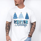 Winter Blessings Tree Design - Winter Unisex Crewneck T-Shirt Sweatshirt Hoodie