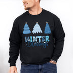 Winter Blessings Tree Design - Winter Unisex Crewneck T-Shirt Sweatshirt Hoodie