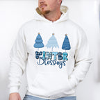 Winter Blessings Tree Design - Winter Unisex Crewneck T-Shirt Sweatshirt Hoodie