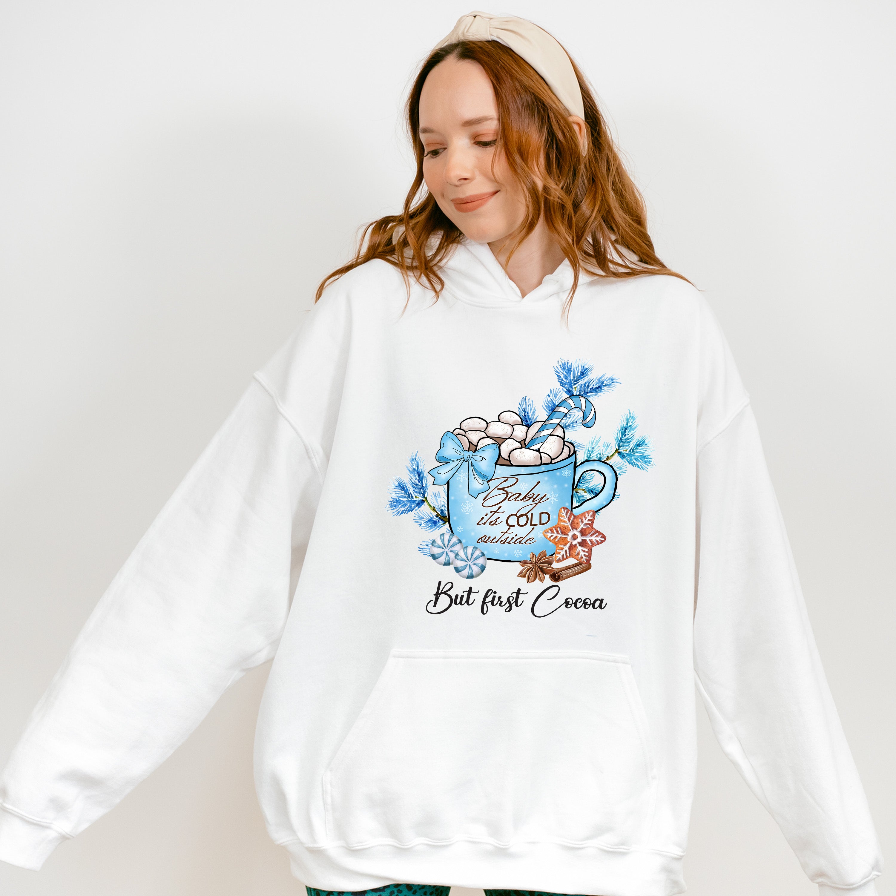 But First Cocoa - Winter Unisex Crewneck T-Shirt Sweatshirt Hoodie