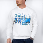 Snowcute Blue Design - Winter Unisex Crewneck T-Shirt Sweatshirt Hoodie