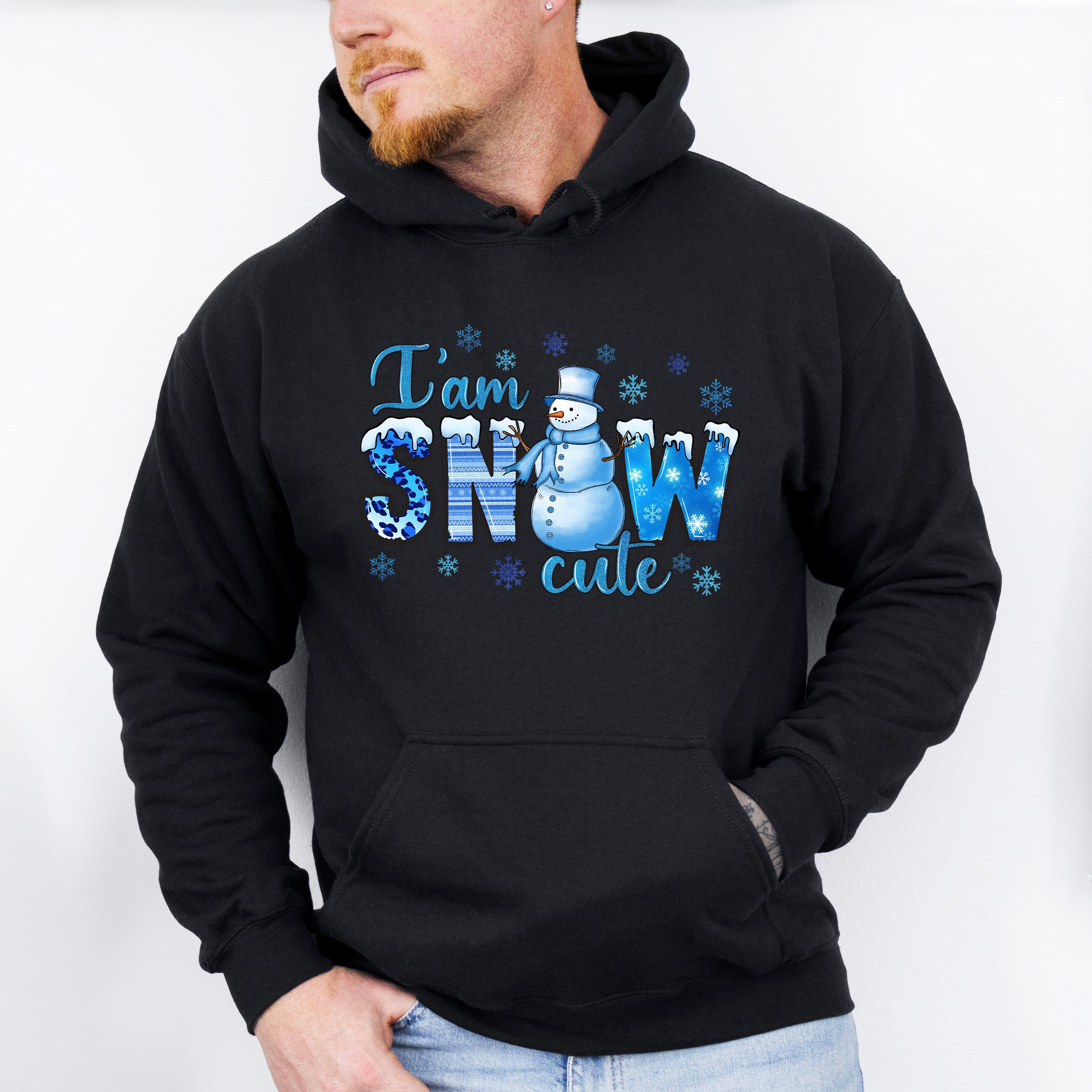 Snowcute Blue Design - Winter Unisex Crewneck T-Shirt Sweatshirt Hoodie