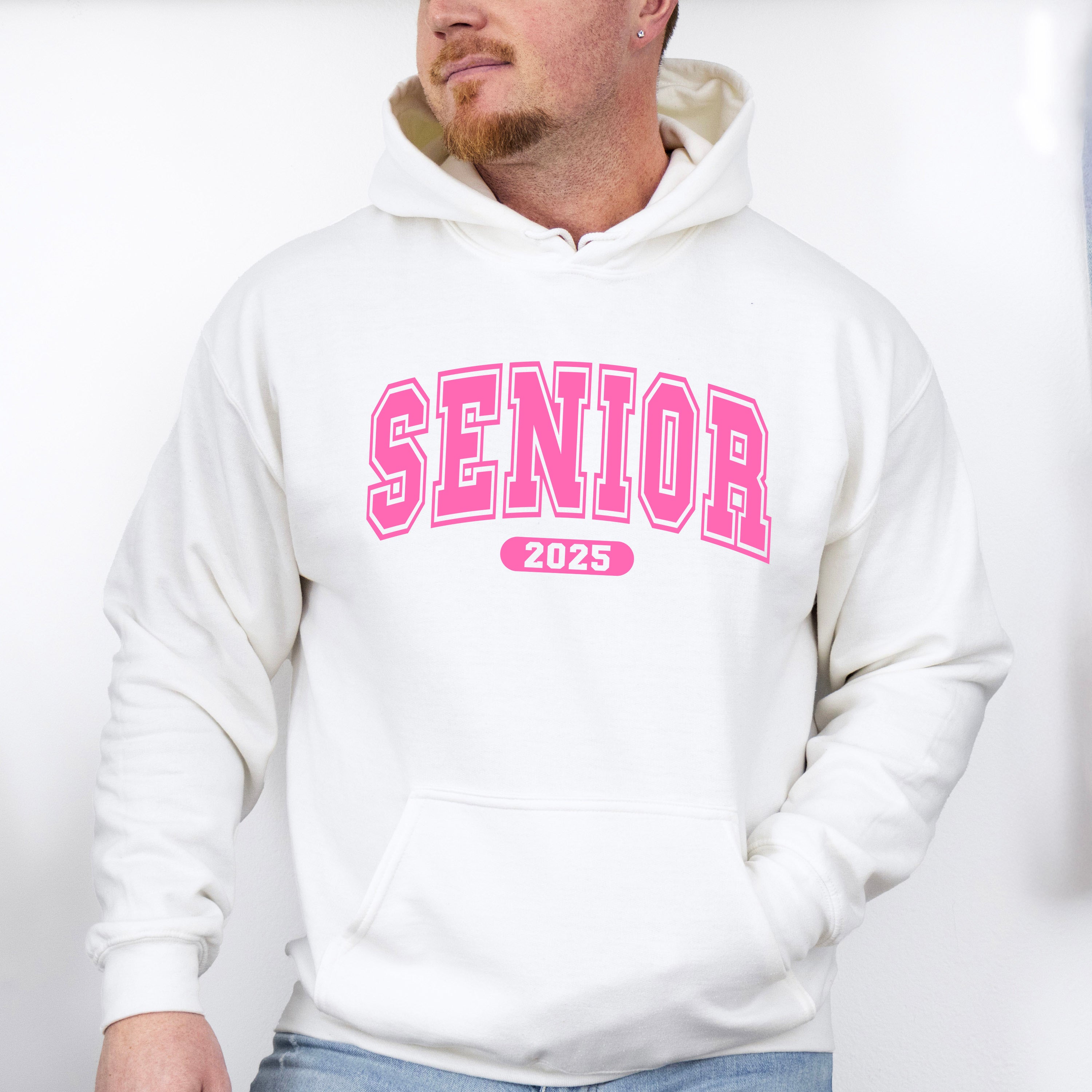 Senior 2025 Pink Design - Graduation Unisex Crewneck T-Shirt Sweatshirt Hoodie