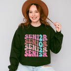 Senior 2025 Vertical Design - Graduation Unisex Crewneck T-Shirt Sweatshirt Hoodie