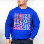 Senior 2025 Vertical Design - Graduation Unisex Crewneck T-Shirt Sweatshirt Hoodie