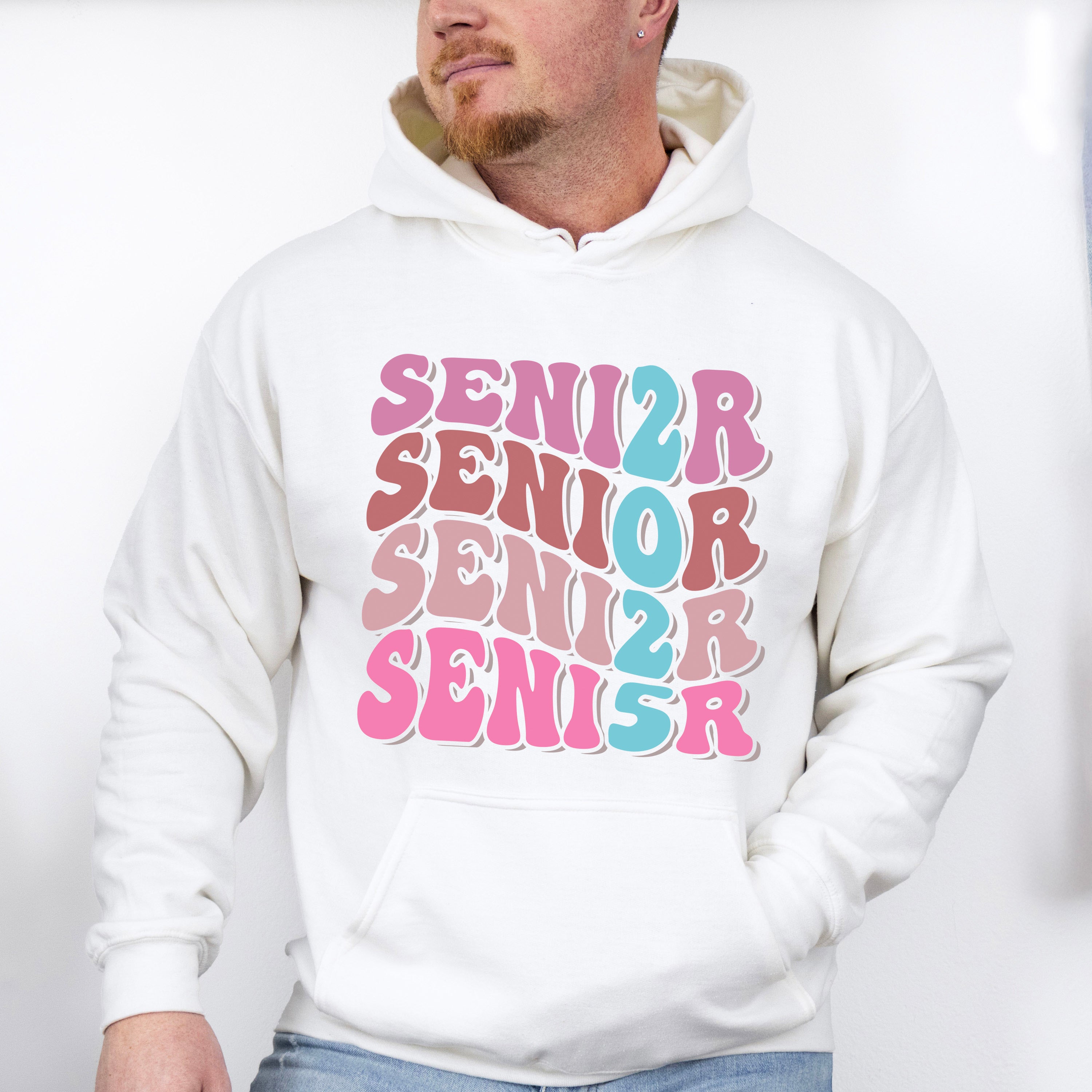 Senior 2025 Vertical Design - Graduation Unisex Crewneck T-Shirt Sweatshirt Hoodie