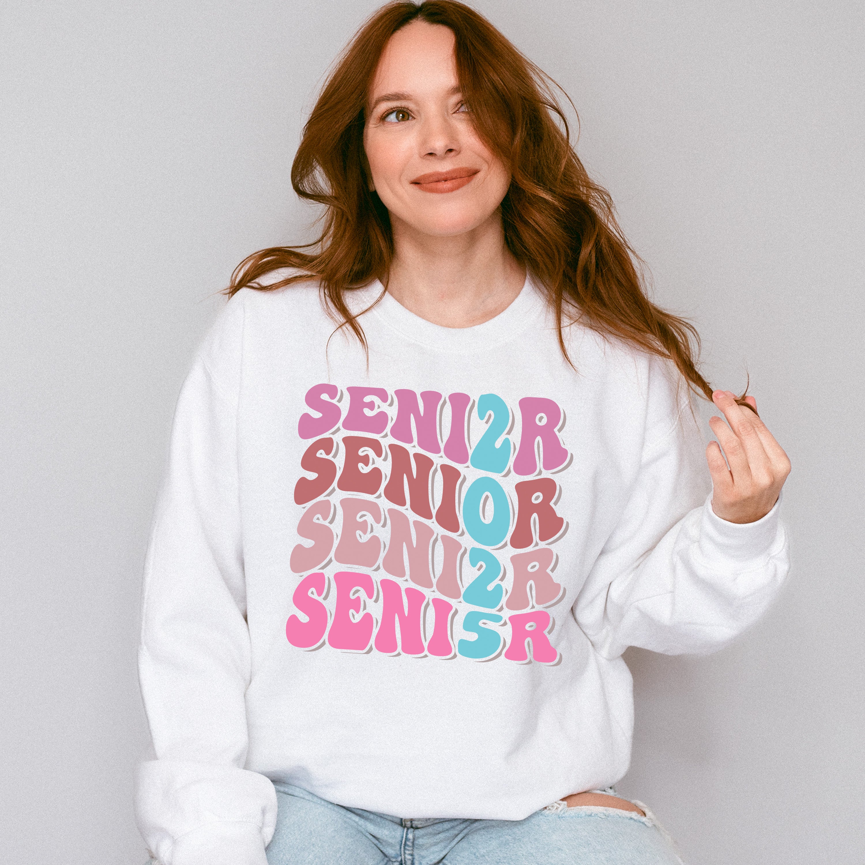 Senior 2025 Vertical Design - Graduation Unisex Crewneck T-Shirt Sweatshirt Hoodie