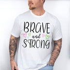 Brave And Strong - Metastatic Breast Cancer Unisex Crewneck T-Shirt Sweatshirt Hoodie