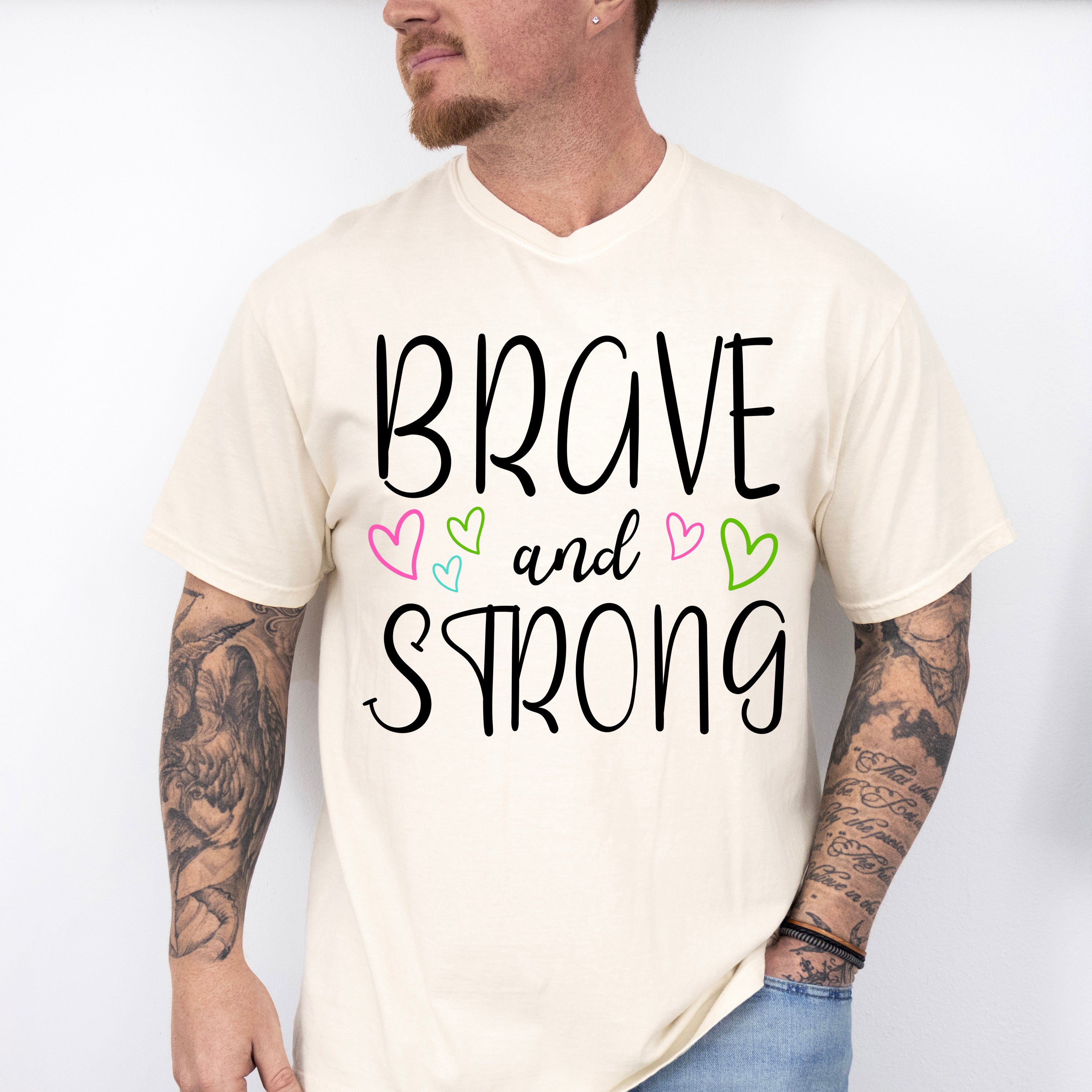 Brave And Strong - Metastatic Breast Cancer Unisex Crewneck T-Shirt Sweatshirt Hoodie
