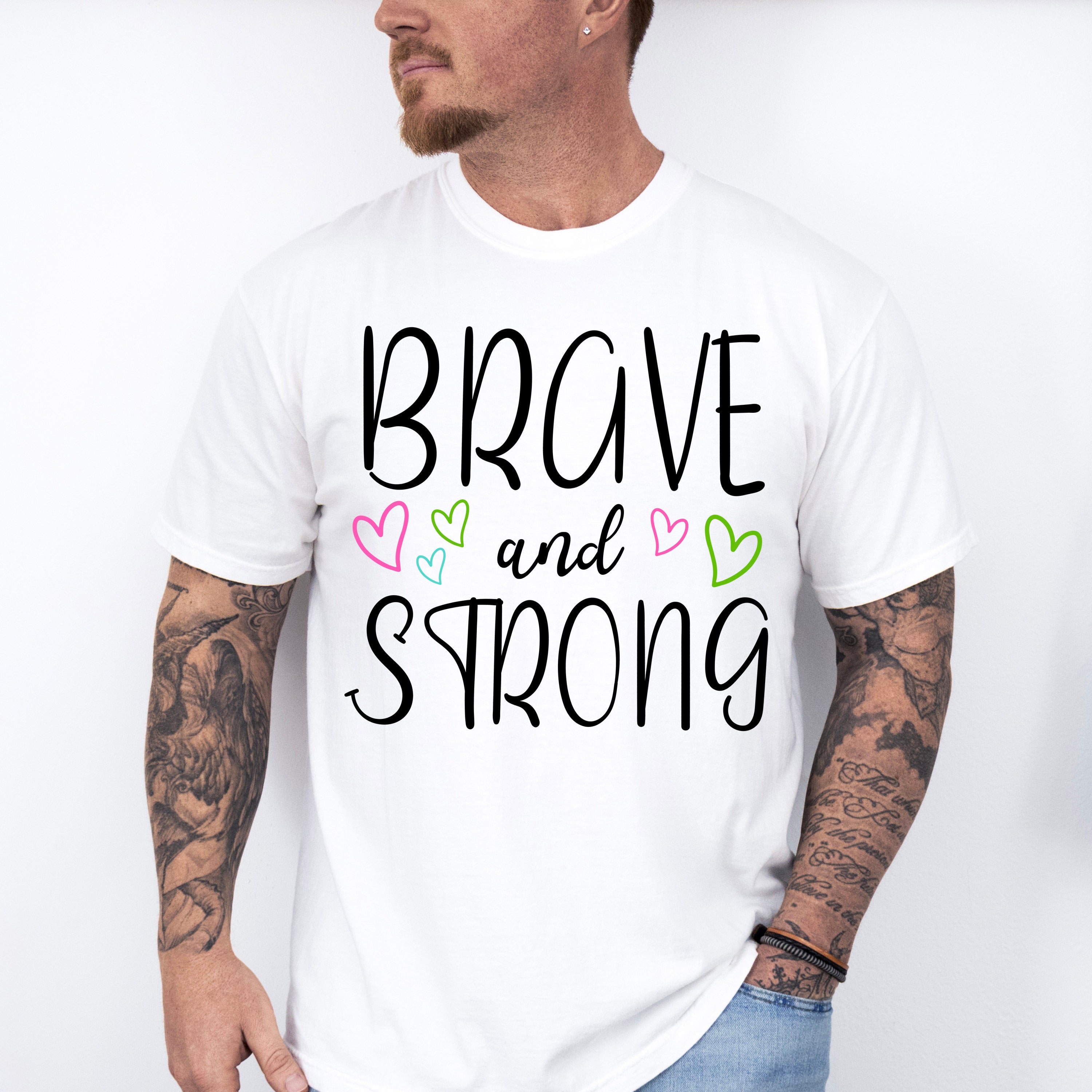 Brave And Strong - Metastatic Breast Cancer Unisex Crewneck T-Shirt Sweatshirt Hoodie