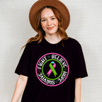 Fight Believe Hope Survive - Metastatic Breast Cancer Unisex Crewneck T-Shirt Sweatshirt Hoodie