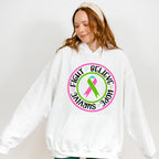 Fight Believe Hope Survive - Metastatic Breast Cancer Unisex Crewneck T-Shirt Sweatshirt Hoodie