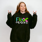 Fu Cancer Ribbon Design - Metastatic Breast Cancer Unisex Crewneck T-Shirt Sweatshirt Hoodie