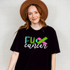 Fu Cancer Ribbon Design - Metastatic Breast Cancer Unisex Crewneck T-Shirt Sweatshirt Hoodie