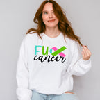 Fu Cancer Ribbon Design - Metastatic Breast Cancer Unisex Crewneck T-Shirt Sweatshirt Hoodie
