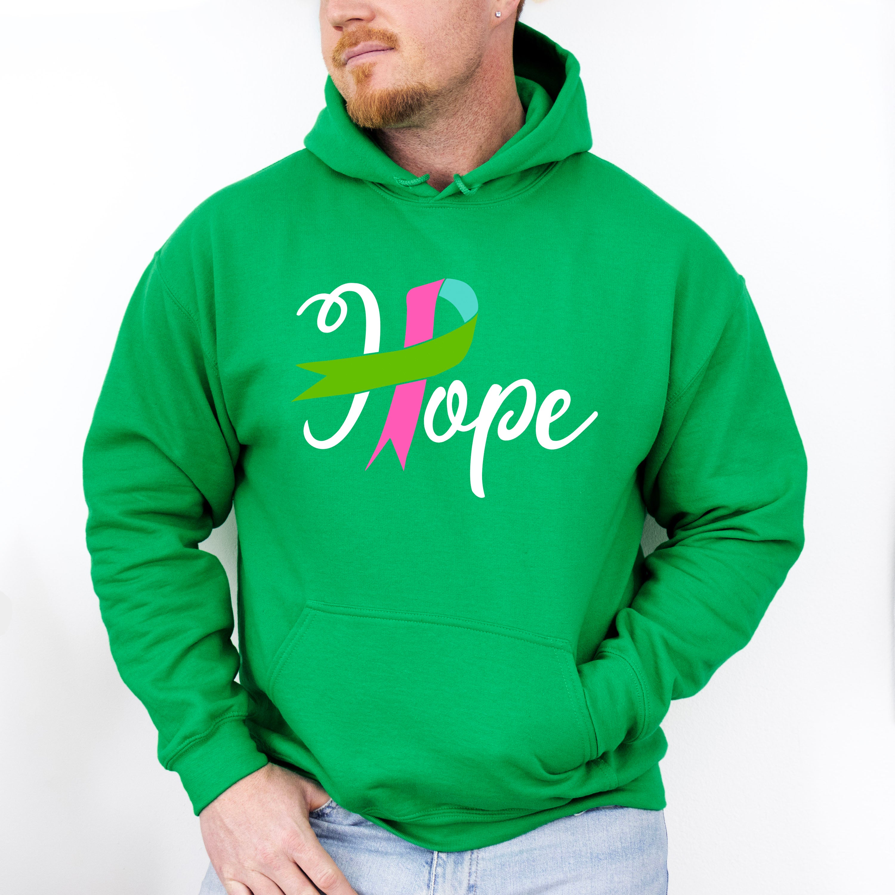Hope Ribbon Design - Metastatic Breast Cancer Unisex Crewneck T-Shirt Sweatshirt Hoodie