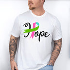 Hope Ribbon Design - Metastatic Breast Cancer Unisex Crewneck T-Shirt Sweatshirt Hoodie