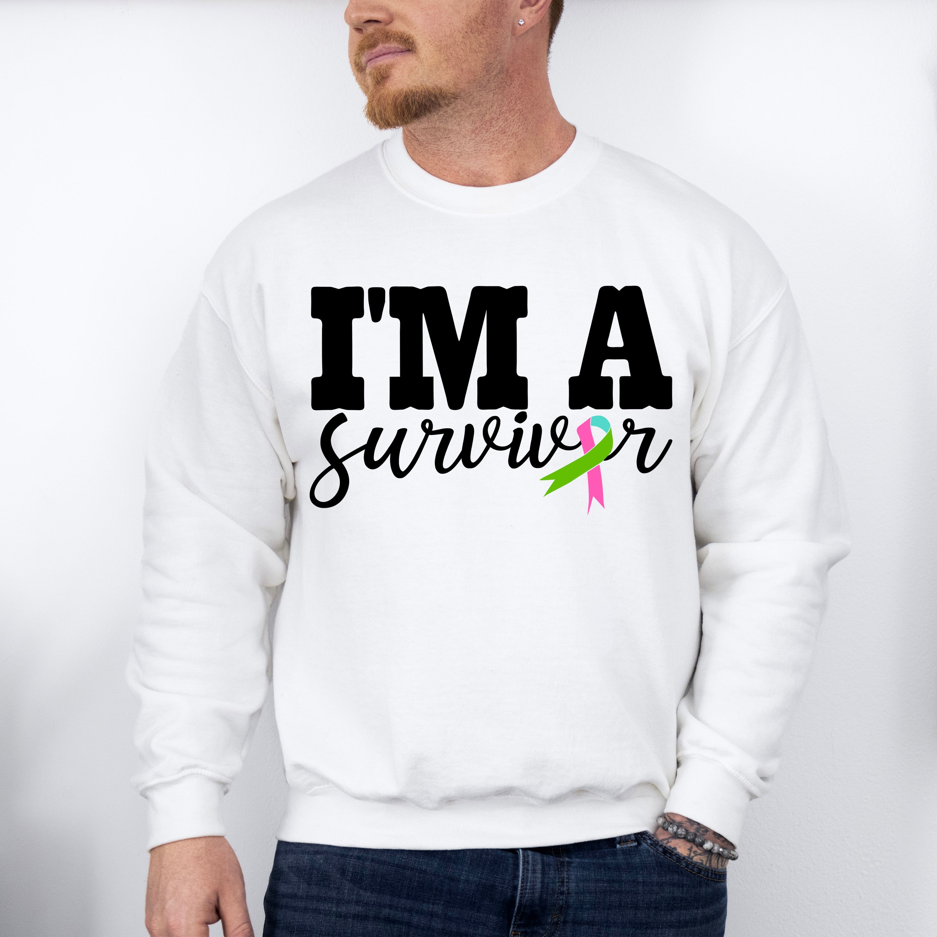 I'm A Survivor - Metastatic Breast Cancer Unisex Crewneck T-Shirt Sweatshirt Hoodie