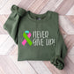 Never Give Up - Metastatic Breast Cancer Unisex Crewneck T-Shirt Sweatshirt Hoodie