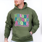 Nobody Fights Alone - Metastatic Breast Cancer Unisex Crewneck T-Shirt Sweatshirt Hoodie