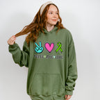 Peace Love Cure - Metastatic Breast Cancer Unisex Crewneck T-Shirt Sweatshirt Hoodie