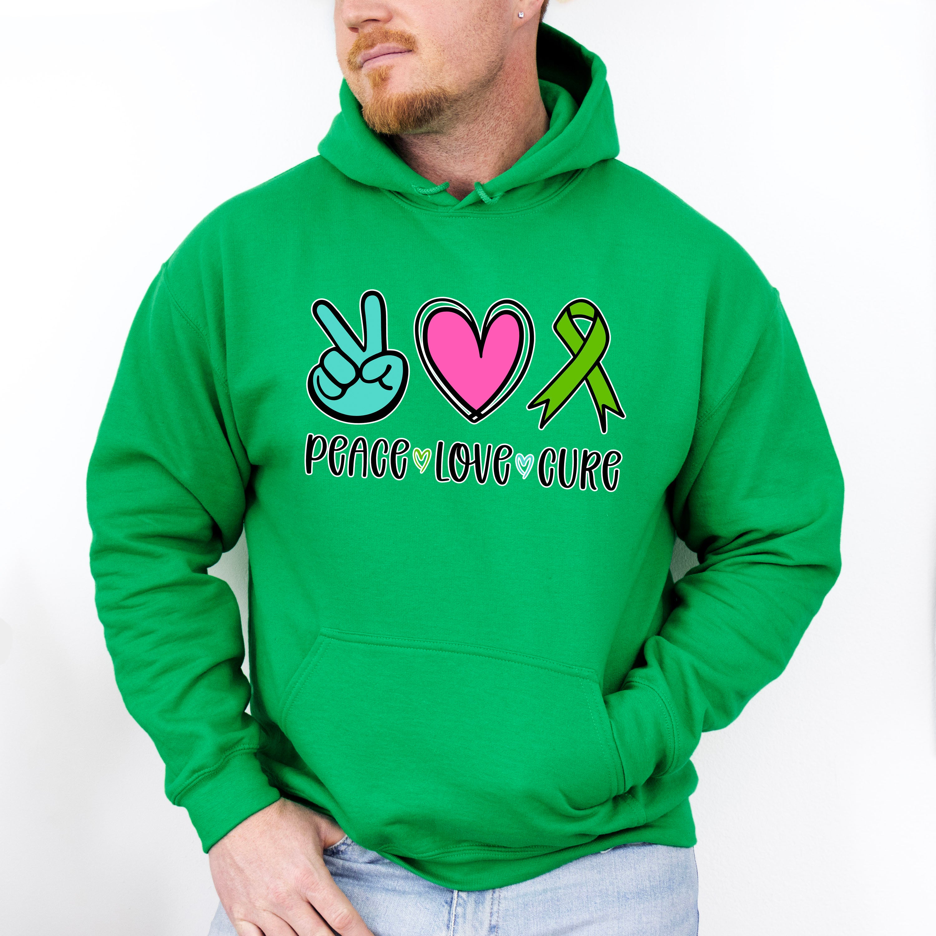 Peace Love Cure - Metastatic Breast Cancer Unisex Crewneck T-Shirt Sweatshirt Hoodie