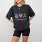 Peace Love Cure - Metastatic Breast Cancer Unisex Crewneck T-Shirt Sweatshirt Hoodie