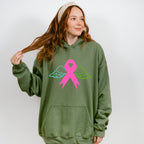 Ribbon Wing Design - Metastatic Breast Cancer Unisex Crewneck T-Shirt Sweatshirt Hoodie