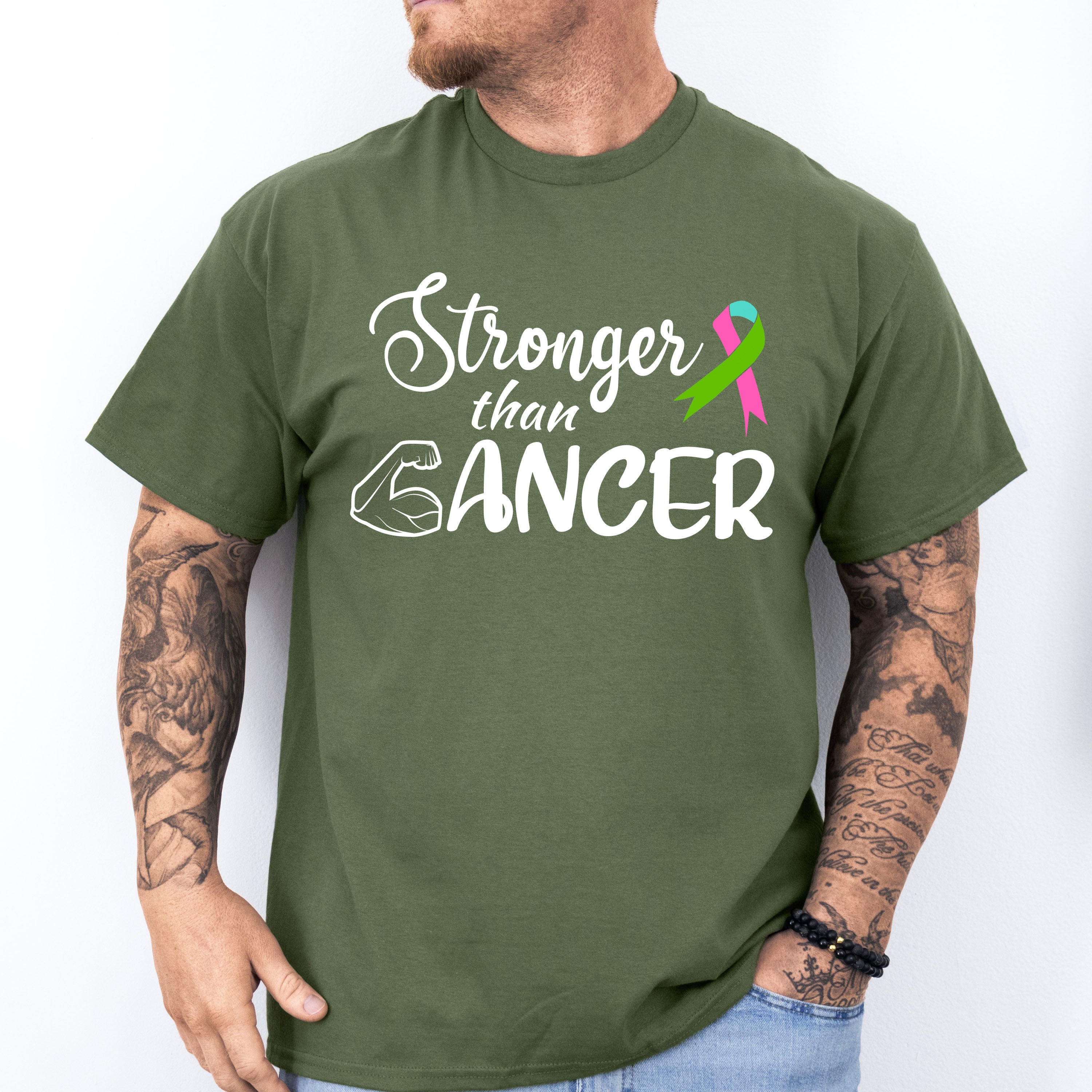 Stronger Than Cancer - Metastatic Breast Cancer Unisex Crewneck T-Shirt Sweatshirt Hoodie