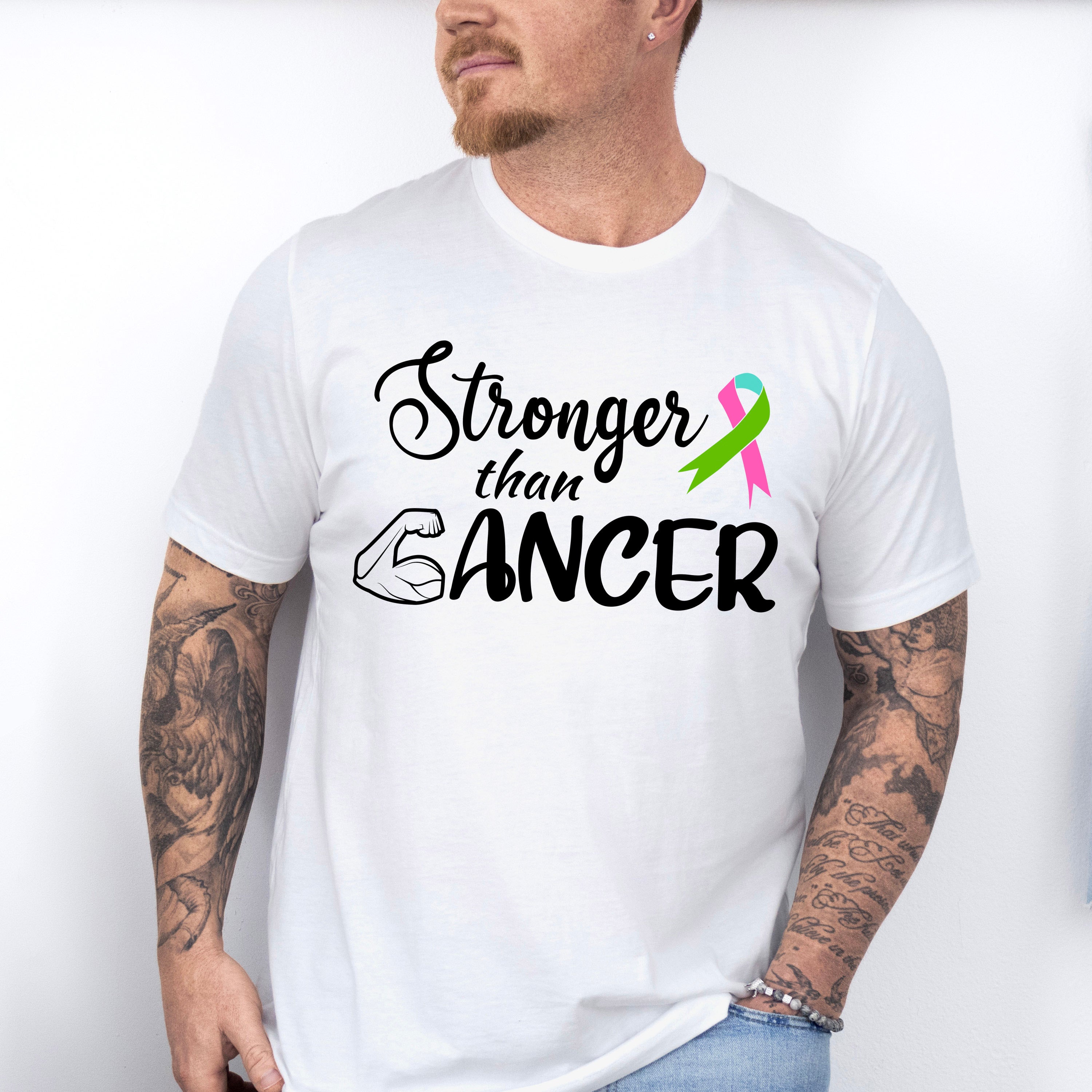 Stronger Than Cancer - Metastatic Breast Cancer Unisex Crewneck T-Shirt Sweatshirt Hoodie