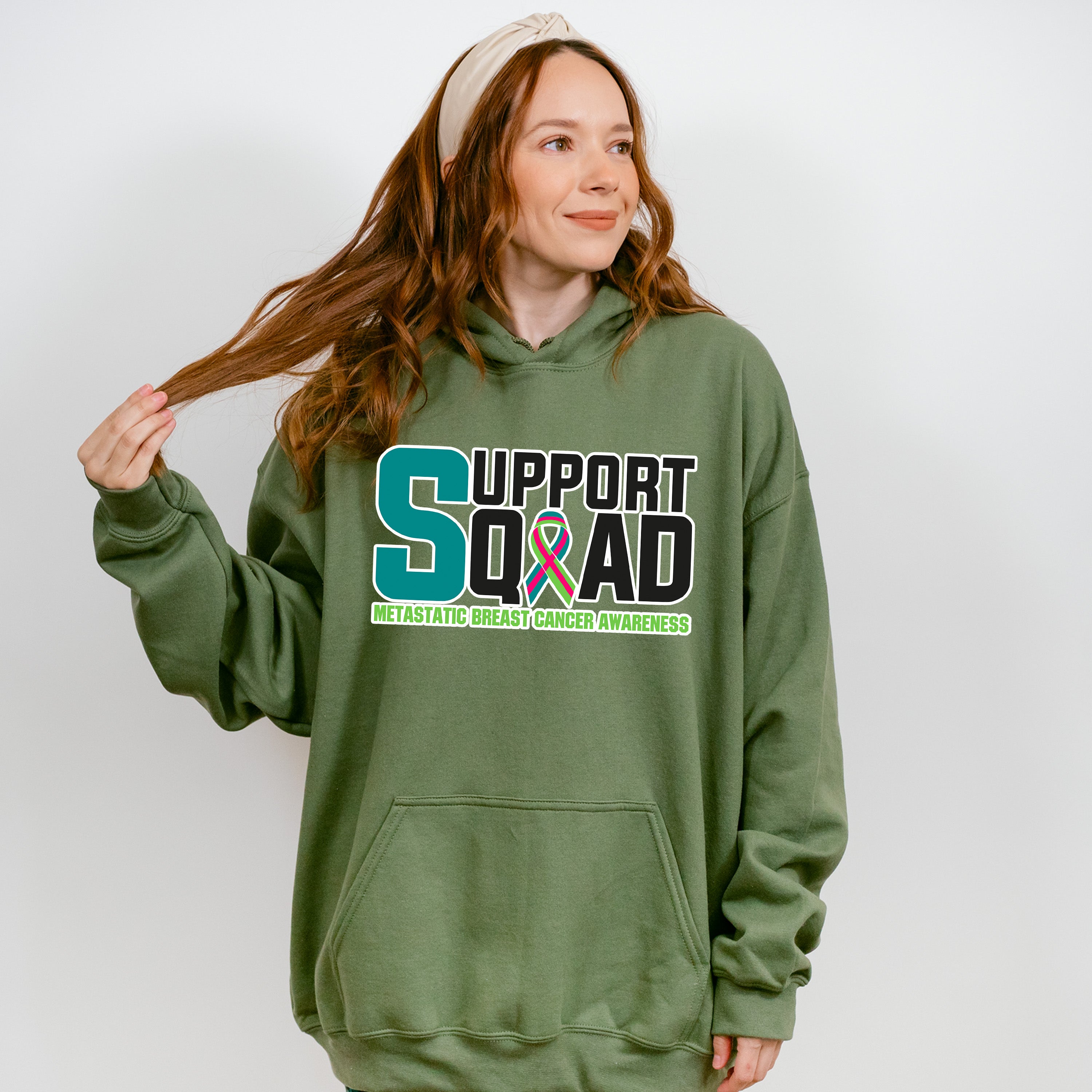 Support Squad - Metastatic Breast Cancer Unisex Crewneck T-Shirt Sweatshirt Hoodie