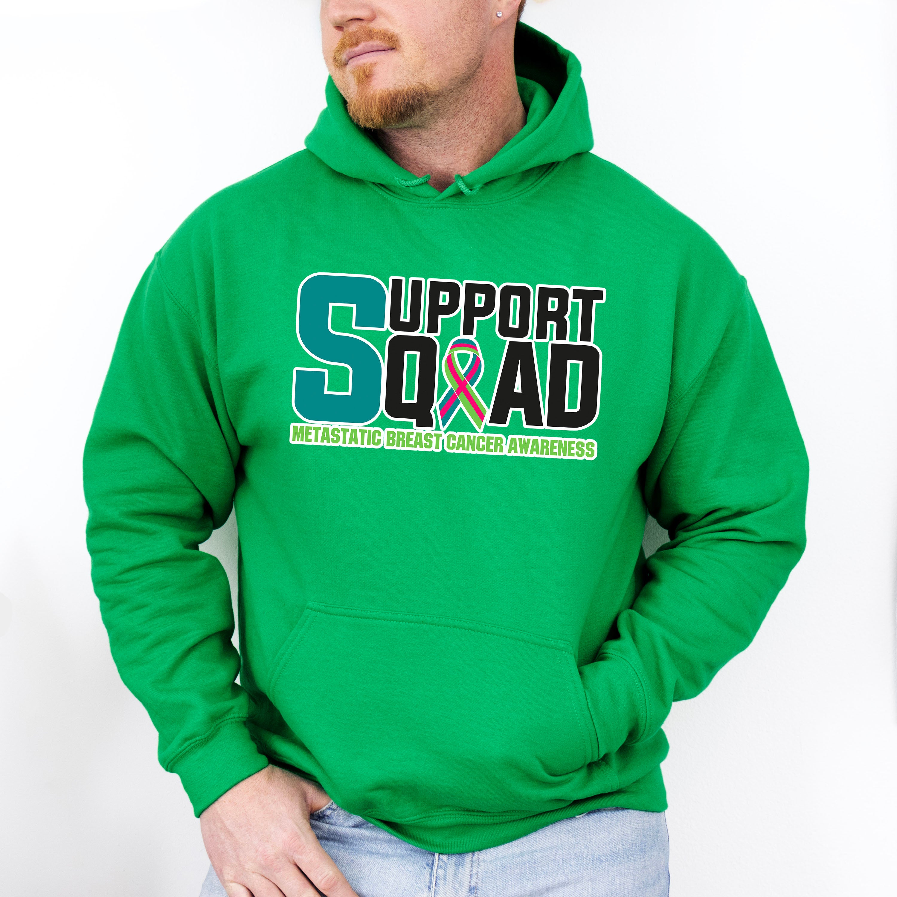 Support Squad - Metastatic Breast Cancer Unisex Crewneck T-Shirt Sweatshirt Hoodie