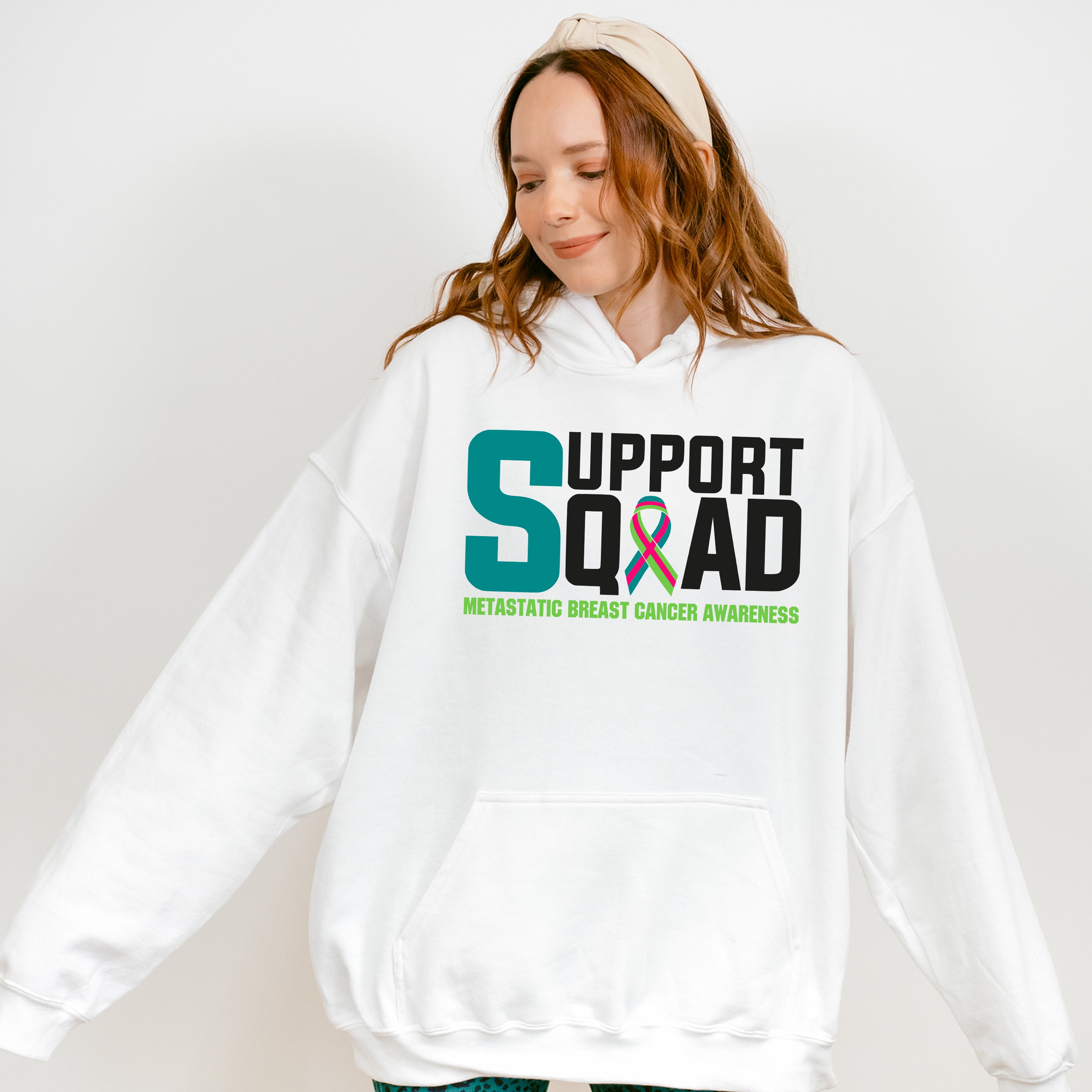 Support Squad - Metastatic Breast Cancer Unisex Crewneck T-Shirt Sweatshirt Hoodie