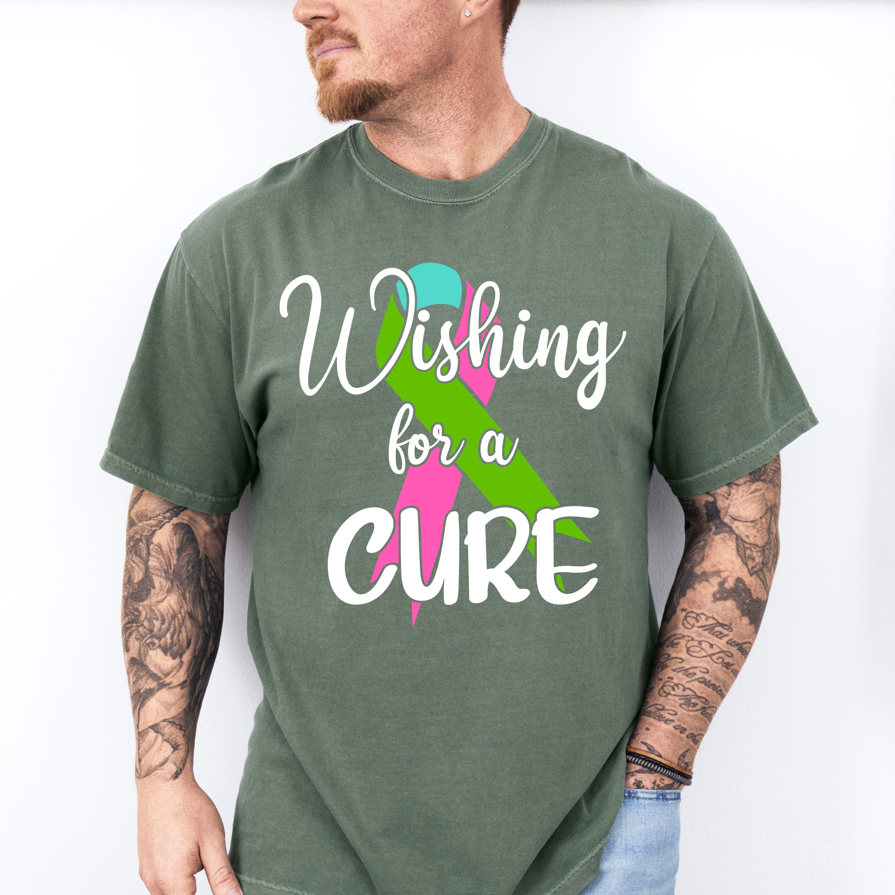 Wishing For A Cure - Metastatic Breast Cancer Unisex Crewneck T-Shirt Sweatshirt Hoodie