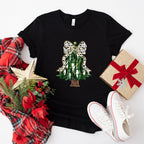 Christmas Tree White Ribbon - Christmas Unisex Crewneck T-Shirt Sweatshirt Hoodie