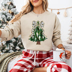 Christmas Tree White Ribbon - Christmas Unisex Crewneck T-Shirt Sweatshirt Hoodie
