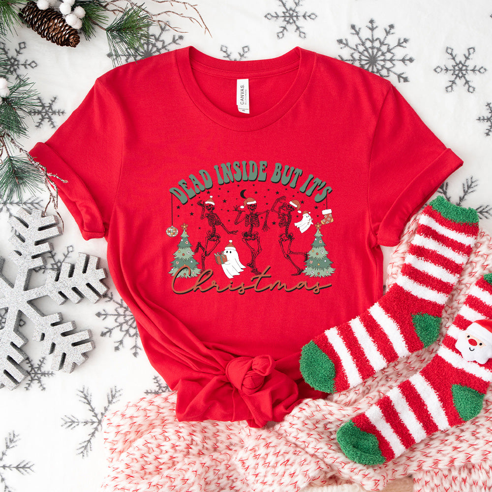 Dead Inside But It's Christmas - Christmas Unisex Crewneck T-Shirt Sweatshirt Hoodie