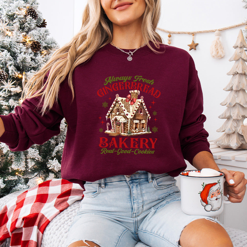 Gingerbread Bakery - Christmas Unisex Crewneck T-Shirt Sweatshirt Hoodie