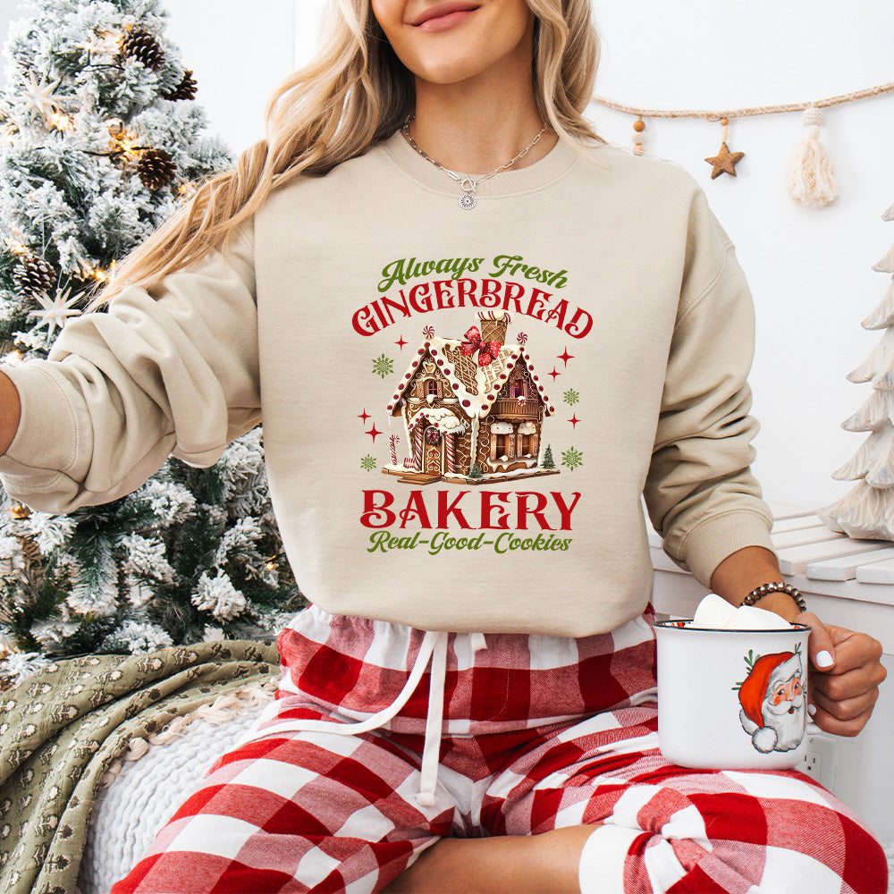 Gingerbread Bakery - Christmas Unisex Crewneck T-Shirt Sweatshirt Hoodie