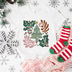 Tree And Leafs - Christmas Unisex Crewneck T-Shirt Sweatshirt Hoodie