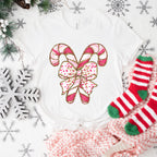 Pink Candy With Ribbon - Christmas Unisex Crewneck T-Shirt Sweatshirt Hoodie
