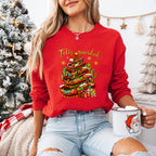 Feliz Navidad Cactus Design - Christmas Unisex Crewneck T-Shirt Sweatshirt Hoodie