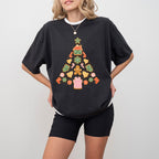 Tree Outline Design - Christmas Unisex Crewneck T-Shirt Sweatshirt Hoodie
