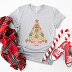 Tree Outline Design - Christmas Unisex Crewneck T-Shirt Sweatshirt Hoodie