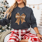 Brown Ribbon Design - Christmas Unisex Crewneck T-Shirt Sweatshirt Hoodie