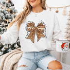 Brown Ribbon Design - Christmas Unisex Crewneck T-Shirt Sweatshirt Hoodie