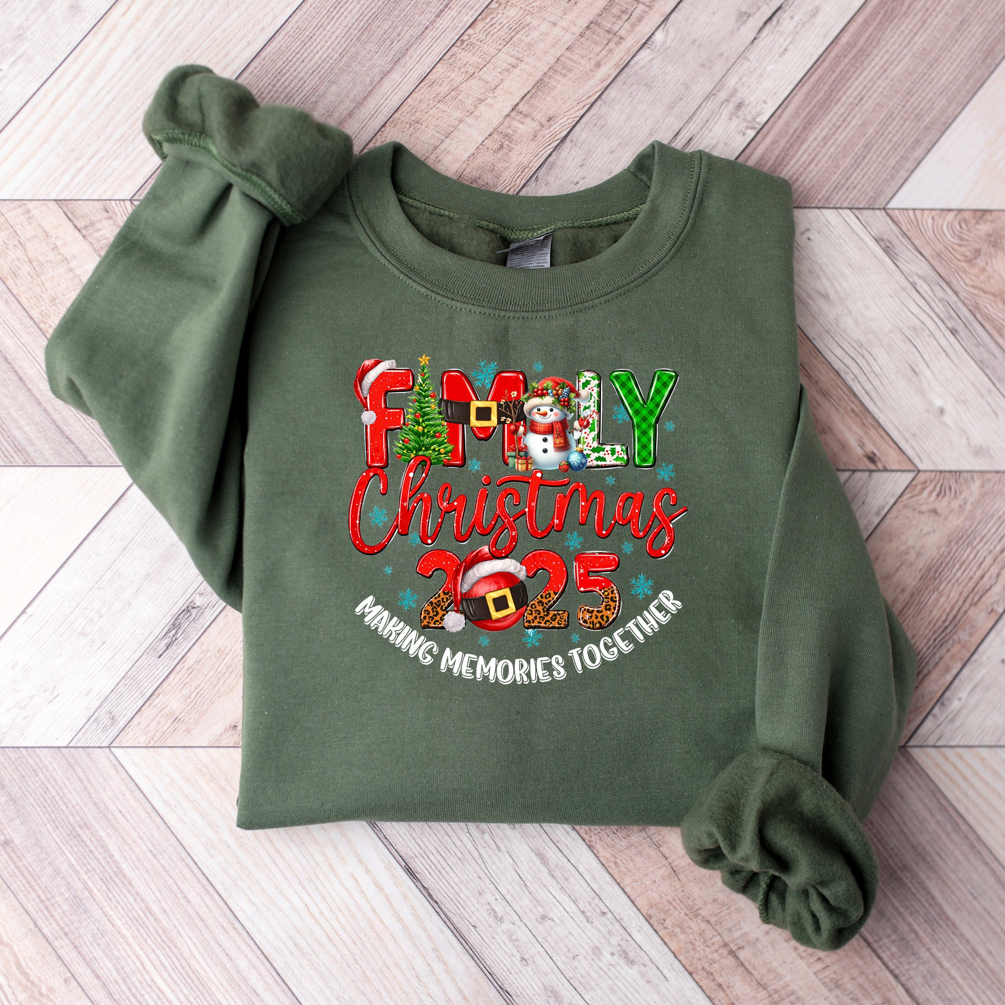 Family Christmas 2025 - Christmas Unisex Crewneck T-Shirt Sweatshirt Hoodie