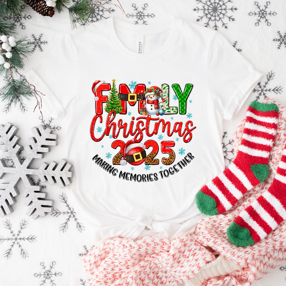 Family Christmas 2025 - Christmas Unisex Crewneck T-Shirt Sweatshirt Hoodie